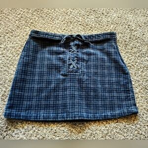 Plaid mini skirt